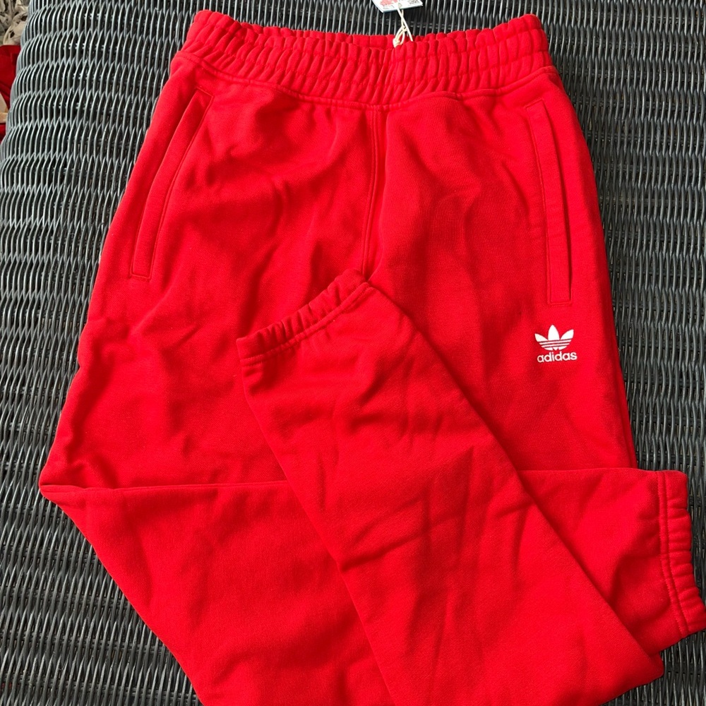 Adidas me  Bright Red Joggers